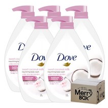 도브 코코넛 바디워시 (1000ml) + 미니도브, 5ea, 1L