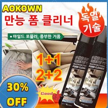 1+1/2+2 다기능 폼 클리너 워싱 필요없는 얼룩 제거 세정제, 블랙*（5+5）, 650ml