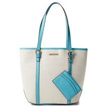 우먼 앤클라인 Anne Klein Linen Tote with Card Case