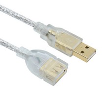 USB2.0 연장케이블 AM-AF 키보드 마우스 삼성 HP 캐논 프린터 복합기 USB연장연결선, 1m, 1개