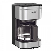 KRUPS Simply Brew 컴팩트 필터 드립 커피 메이커 5컵 실버 크룹스