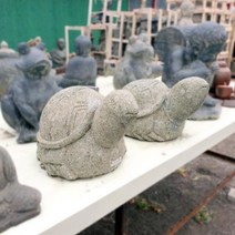 거북이 돌조각상 30cm 한쌍, 단품