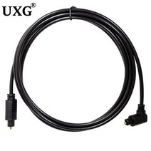 블루레이플레이어 90도 디지털 광 오디오 케이블 어댑터 toslink gold plated 1m 0.5m 2m spdif 케이블 for blueray ps3 xbox dvd, 똑바로-2m