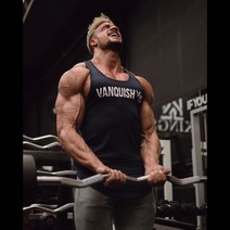 VQ 나시 짐웨어 머슬핏 민소매 빅 풀네임 로고
