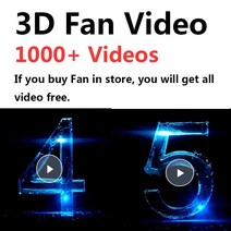 홀로그램 프로젝터 디스플레이 광고 3D팬 와이파이 비디오 로고 빛 램프 로고 비디오, 메시지를 남겨주세요, 1.Customized Video