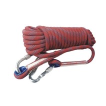 포로스 비너2개포함 다용도 보조 자일 초강력 캠핑 해먹 밧줄 로프 10MM*20M 색상선택, 레드