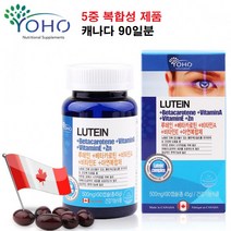 눈건강 루테인 베타카로틴 비타민A 비타민E 아연 복합 눈영양제 눈비타민 캐나다직수입