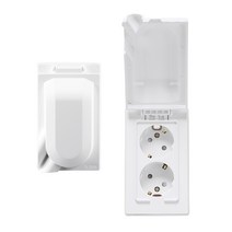 일신 방우콘센트 화장실 방수콘센트 세로1구2구 가로2구, 2번 세로 2구