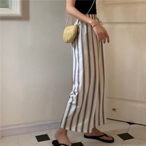 [바보사랑] 22MA30-0672) 스트라이프 와이드팬츠