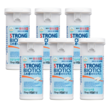 [본사직영몰] 덴마크 크리스찬한센 스트롱바이오틱스 온가족 유산균 30캡슐 6병(6개월분), 6개, 30정