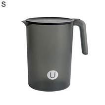 음료디스펜서 피쳐 2000/2500ml 명확한 대용량 투수 내열성 냉수 주전자 가정용 음료 저장 용기 병, L, 03 Black