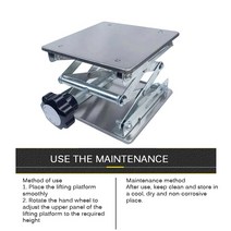 높이 조절 스테인리스 스틸 리프팅 플랫폼 스탠드 랙 실험실 테이블 벤치, 한개옵션0