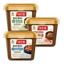 해찬들 청양초/차돌/바지락꽃게 된장찌개양념 450gx3, 청양초 x 3, 1개