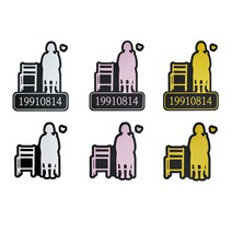 작은소녀상 [평화의 소녀상 확산프로젝트] 스티커, 작은소녀상(옐로우)