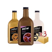 다빈치 소스 2.6kg 1박스 3개 초코 카라멜 화이트, 다빈치 화이트초코소스 1박스 3개