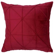 룸빌드 북유럽 벨벳 라인 쇼파 쿠션 세트, 10]  모던벨벳(레드) 43-1