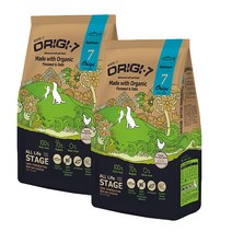 오리지7 유기농 사료 연어 2kg X 2포 소프트 오가닉 바우와우 강아지 반려견 애견