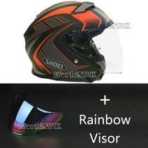 쇼에이 헬멧 풀페이스 반모 오픈 페이스 J-CRUISE II AGLERO TC-1 제트 오토바이 승마 모토 크로스 레이싱, M, Color visor
