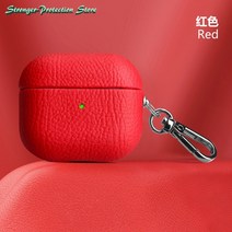 에어팟2케이스 호환 에어팟파우치 에어팟3케이스 가죽 AirpPods 프로 2 케이스 에어팟 1 3 커버 블루투스 이어폰 액세서리 리치 패턴 소 버클103806