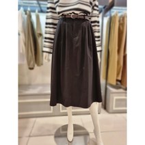 [코인코즈](DW2AS135)핀턱 포인트 벨티드 롱 스커트