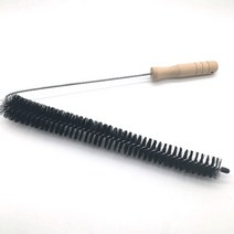 로봇청소기블랙 접이식 롱 사이즈 세탁기 의류 건조기 청소 브러시 ​​벤트 트랩 클리너, 없음