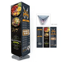 배너다컴 특허 실내 실외 삼면 배너거치대 (삼면 거치대+물통 포함), 삼면 거치대