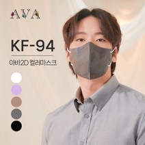 아바 AVA KF94 새부리형 대형 컬러 마스크 100매 (홈쇼핑 방영상품), 아바 대형, 블랙