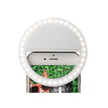 [지노] 휴대폰 LED 셀카조명 셀피조명 셀카 링라이트, 블랙