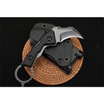 65 3939새로운 CNC D2 강철 블레이드 G10 손잡이 등산 캠핑 낚시 야외 생존 전술 사냥 Karambit 클로 나이, 01 Black
