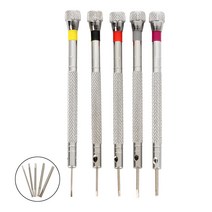 5PCS 합금강 시계 드라이버 도구 수리 키트 멀티 사이즈 밴드 제거 미니 실버 링크 핀 제조 업체, 한개옵션0