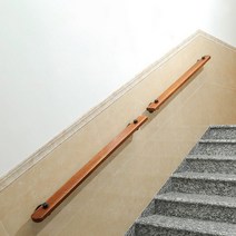 벽부형 손스침 원목 계단 핸드레일 노약자 장애우 경사로 지지대 외부 내부 보조손잡이, 50cm 고정대2개