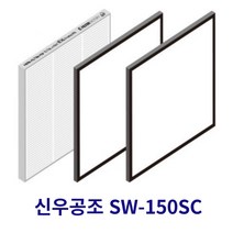 [호환] 필터몰 신우공조 SW-150SC 전열교환기 아파트환기 시스템 호환필터 H-13, 헤파필터1매+프리필터2매(세트)