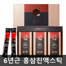 6년근 발효 홍삼정 진액 스틱 6년 진한 홍삼 짜먹는 스틱형 원액 액기스 진세노사이드 13mg 고등학생 직장인 성인 어르신 교수 학원 선생님 선물 세트 명절 설날 추석 30포