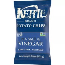 케틀브랜드 씨 쏠트 앤 비네거 포테이토 칩 Kettle Brand Potato Chips Sea Salt and Vinegar, 212g, 1개