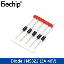 100pcs 8 값 쇼트 키 다이오드 정류기 키트 1N4148 1N4007 1N5819 1N5399 1N5408 1N5822 FR107 FR207 고속 스위칭, 1N5822 -50pcs