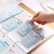 투명 포토카드 포카 바인더 4종 포토 앨범 스크랩 폴라로이드 인생네컷 보관, B타입 3칸