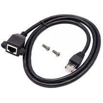 POE 확장기 네트워크 연장 케이블 RJ45 8P8C Rj 45 수암 나사 패널 마운트 이더넷 LAN 짧은 코드 0.15m 1m 2m 3m 5 m 10m, 천만
