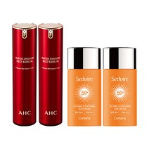 AHC 슈퍼 에너지 레드 세럼 50ml x2 + 세디르 수딩 선크림 50g x2, 단품