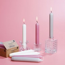 스파스캔들 미니 하우스홀드 캔들 15 cm 8개, 01 블랙