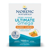 무설탕 얼티메이트 오메가 1200 mg EPA 600 DHA 450 후르츠맛 54 구미 츄 Nordic Naturals