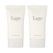 [Tage] 테이지 카밍 선크림 인 사이프레스트 SPF50+ PA++++ | 편백 비건 선크림 | 화잘먹 선크림 | 2개, 40ml