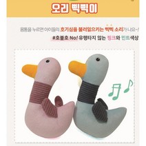댕댕이 스트레스해소 오리 삑삑이 x 2종 강아지놀이감 훈련장난감, 1개