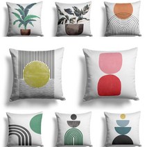 모노기와 식물 인테리어 트로피칼 보테니컬 프린트 소파 쿠션커버 40x40 70종, 2104-030-파초나무