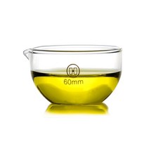 화학실험키트 60mm 유리 증발 접시 평평한 바닥 실험실 화학