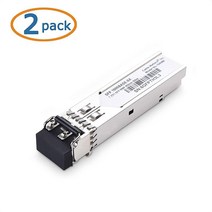 Cable Matters 시스코 유비퀴티 TPLink 화웨이 미크로틱 넷기어 및 슈퍼마이크로 장비용 2팩 1000BASESX SFP to LC 멀티 모드 1G 파이버 트랜시버 모듈