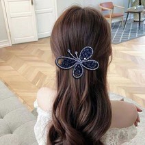 나비날개핀 큐빅집게핀 반묶음헤어핀 올림머리집게핀