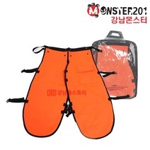 몬스터 톱 작업용 안전바지 쳅스 다리보호 작업복 보호구 덧바지, 1개