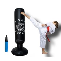 샌드백 자택용 어린이 어른용 ROKTSTORM 펀치 백 권투 PVC 소재 내구성 내충격성 스탠딩 백 스트레스 해소 기분 전환 발산 운동 부족 해소 격투 킥복싱 트레이닝 기구