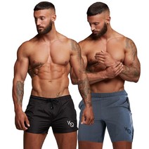 SUPER CREW 2장 1세트 헬스반바지 짐웨어 3부 4부 헬스복 트레이닝반바지 스쿼트팬츠