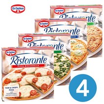 닥터오트커 리스토란테 모짜렐라 시금치 콰트로치즈 마르게리타 냉동피자 4팩 [당일발송], 모짜렐라4팩